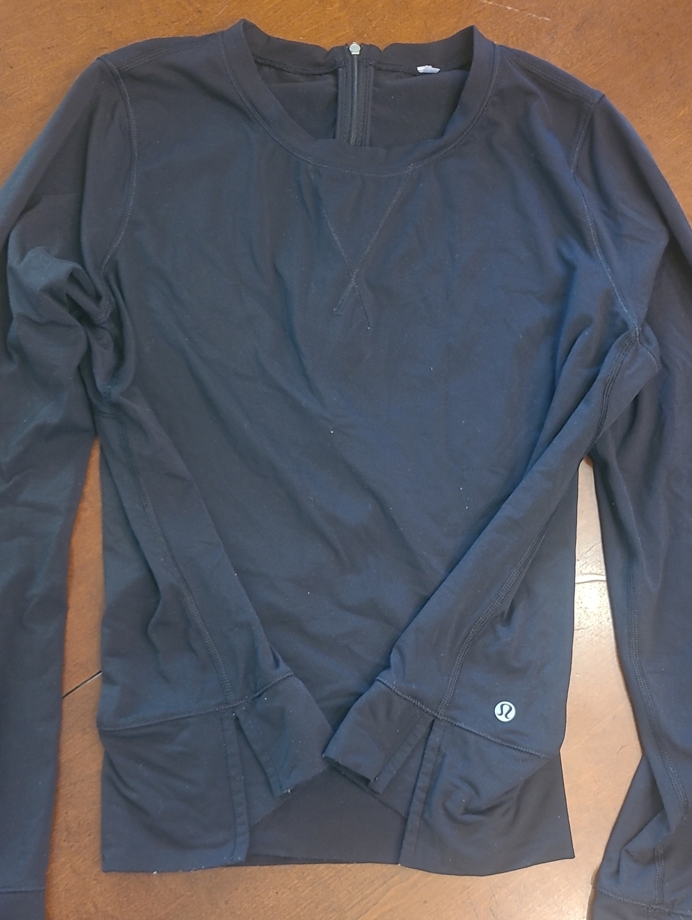 lululemon athletica Black Long-Sleeve Athletic Crew